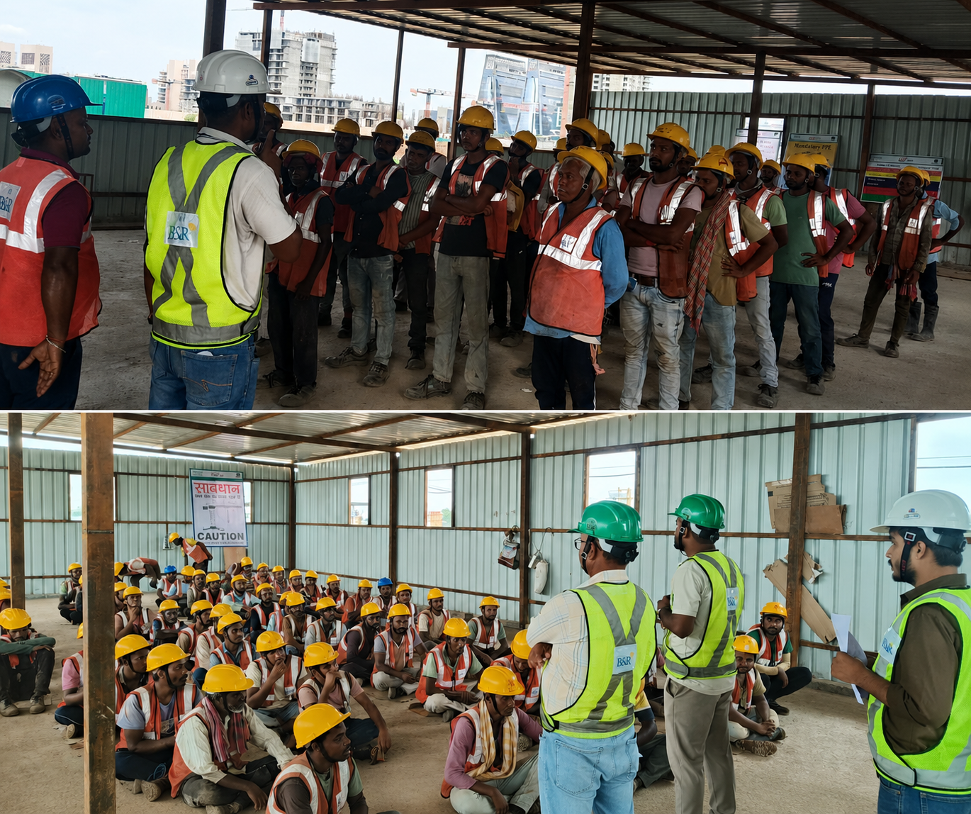 Quality inspection on a BRCCPL construction site